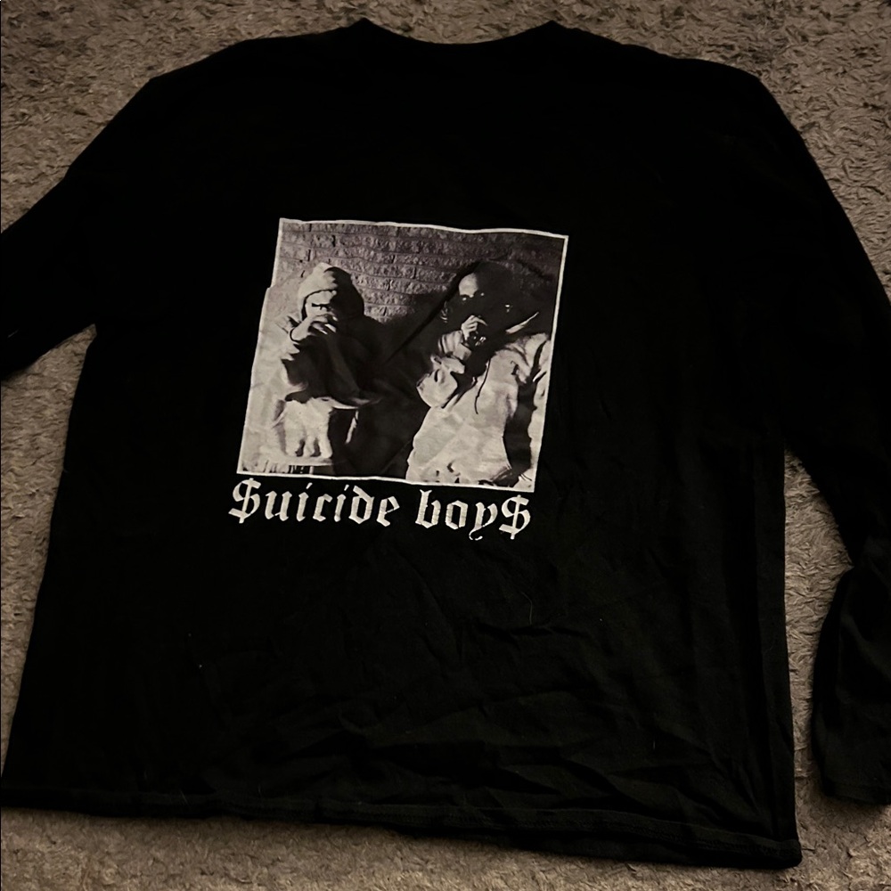 Black Graphic Men's Shirt